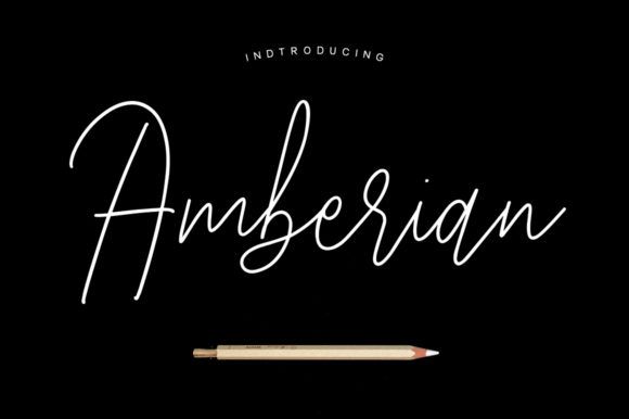 Amberian: A Stylish Script Font for Web Design