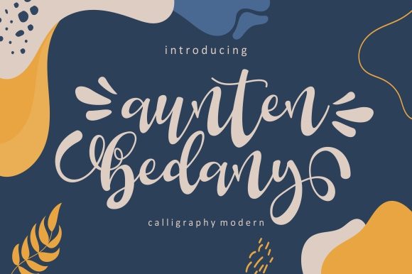 Aunten Bedany: A Handwritten Font for Web Design