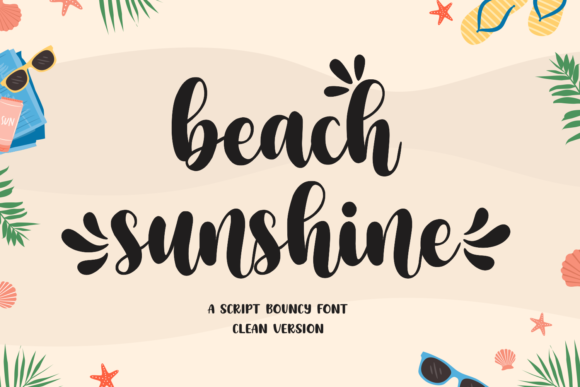 Beach Sunshine Font for Creative Projects