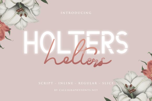 Beautiful Holters Font for Editorial Design