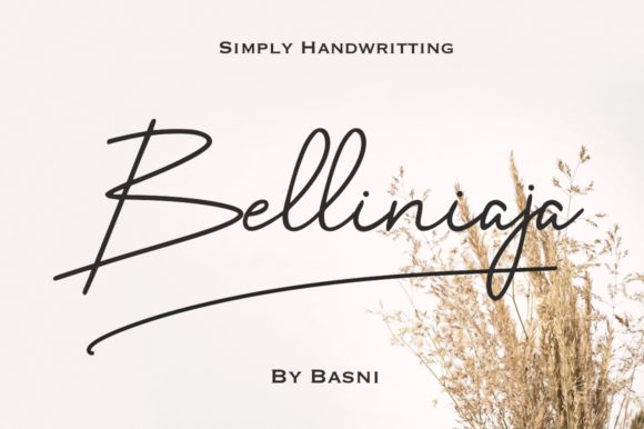 Belliniaja: A Delicate Script Font