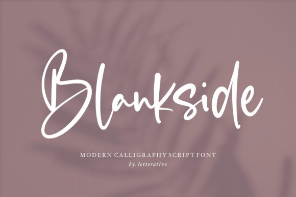 Blankside: A Handwritten Font for Creative Campaigns