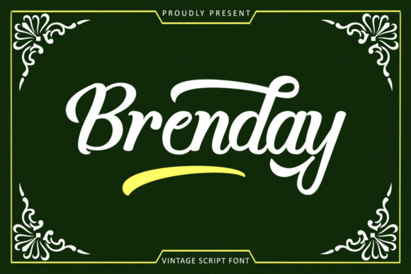 Brenday: A Retro Handwritten Font
