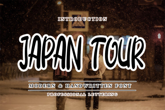 Japan Tour Font for Creative Makers
