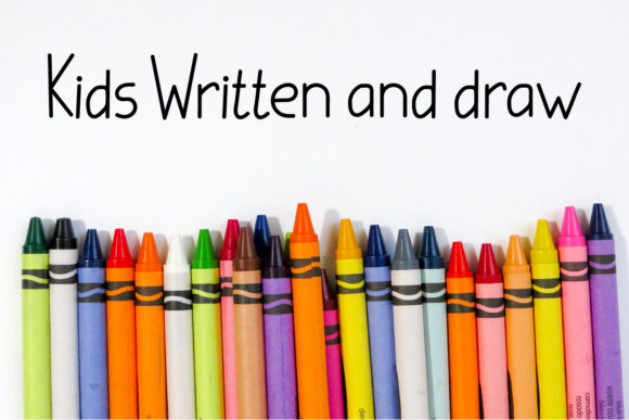 Kids Written: A Handwritten Font for Creative Projects