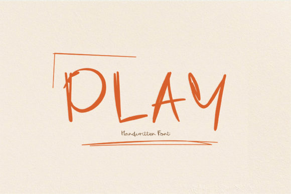 Play: A Handwritten Font for Creative Design