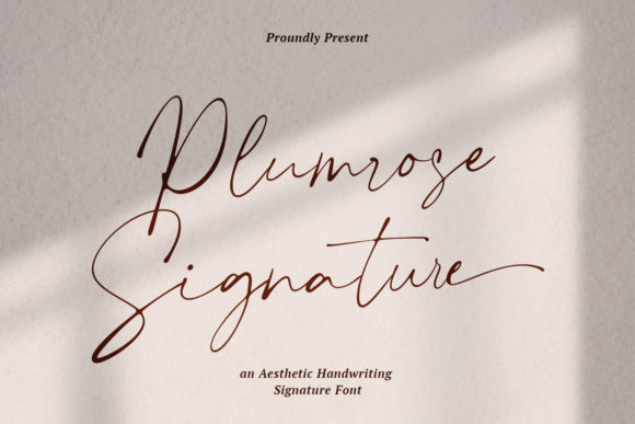 Plumrose Signature: A Stylish Handwritten Font