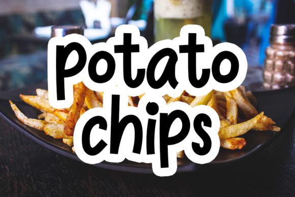 Potato Chips Font for Creative Projects