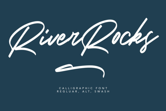 River Rocks: A Flowing Font for Creative Projects