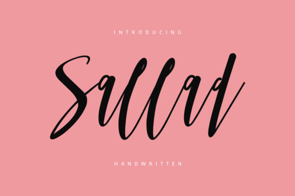 Sallad: A Fun Handwritten Font for Creative Projects