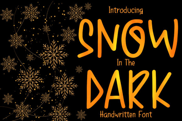 Snow in the Dark Font for Web Design