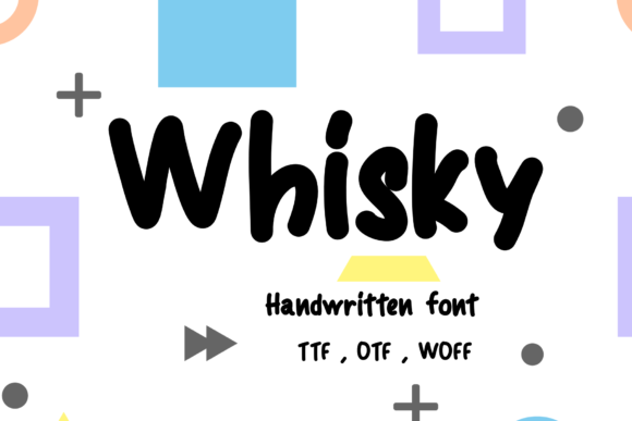 Whisky Font: Handwritten Elegance for Makers